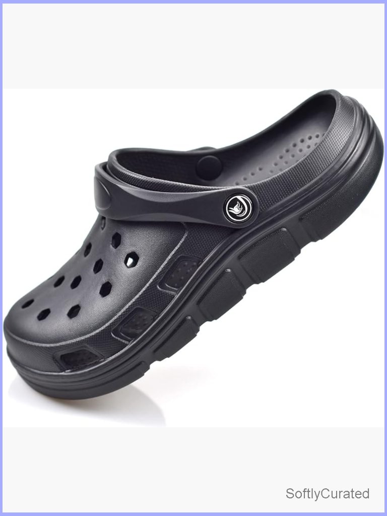 Garden Clogs, Slip On Work Shoes With Arch Support, Quick-Dry Water Shoes,